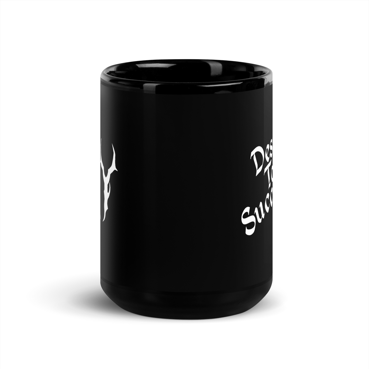 JZY Black Glossy Mug