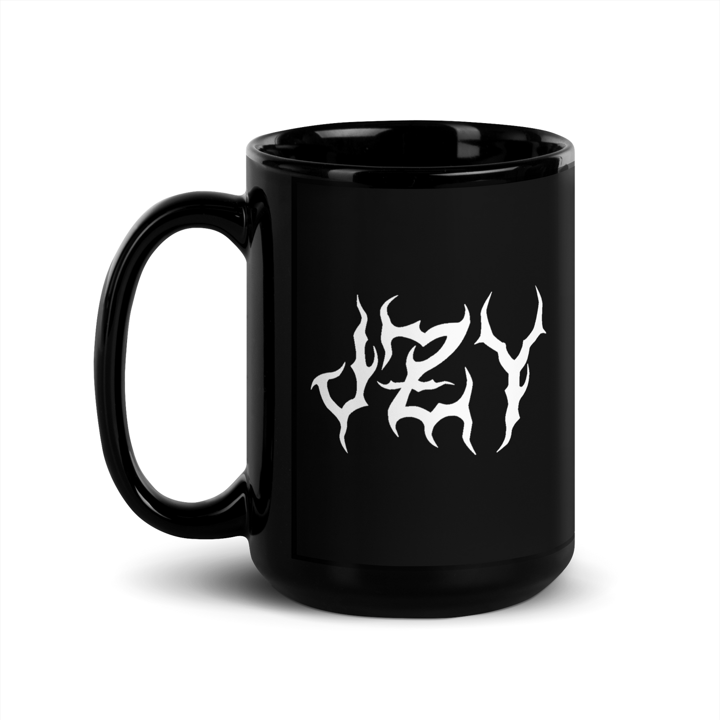 JZY Black Glossy Mug